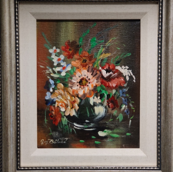 Vintage Original on Canvas Painting by Guy Beland - Picture 4 of 12